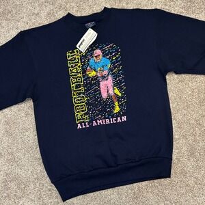 Vintage Jansport All American Football Sweatshirt Made In USA Men Size Large 90s